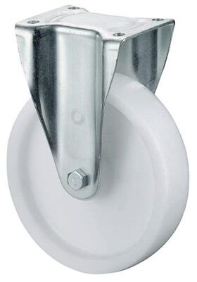 Schwerlast-Bockrolle D.150mm Trgf.600kg Ku.Platte L138xB110mm BS ROLLEN