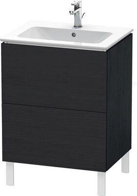 Duravit Waschtischunterbau L-CUBE 620x481x704mm eiche schwarz