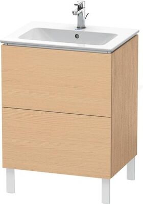 Duravit Waschtischunterbau L-CUBE 620x481x704mm eiche natur