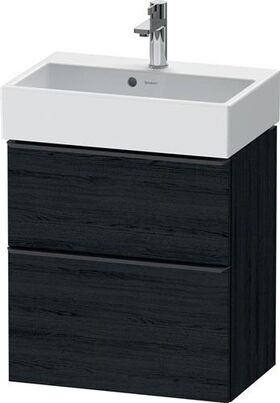 Duravit Waschtischunterbau D-NEO Compact 625x584x372mm 1 Ausz. 1 Schubk. Ei sw