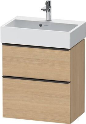Duravit Waschtischunterbau D-NEO Compact 625x584x372mm 1 Ausz. 1 Schubk. Ei natu