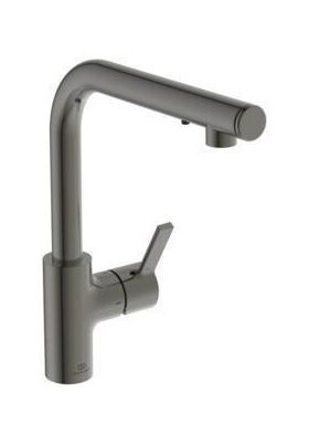 IDS Küchenarmatur GUSTO Ausl 232mm L-Auslauf m Seife mag grey IDEAL STANDARD