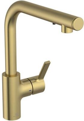 IDS Küchenarmatur GUSTO Ausl 232mm L-Auslauf m Seife bru gold IDEAL STANDARD