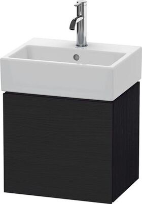 Duravit Waschtischunterbau L-CUBE 400x434x341mm A rechts eiche schwarz