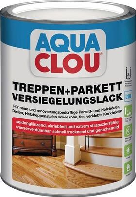 Treppen-/Parkettversiegelungslack L10 farblos seidenglanz 2,5l Dose CLOU
