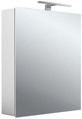 Emco LED-Lichtspiegelschrank MEE Aufputz, 600x746mm, 1-türig Aluminium EMCO