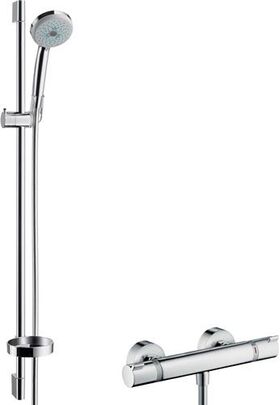 HG Brausekombi Ecos MULTI COM CROMA 100 Brausestange Unica´C 900mm chrom HANSGROHE