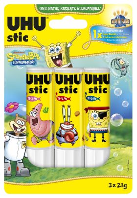 UHU  UHU Klebestift SpongeB.21g 3St - 10 VPE