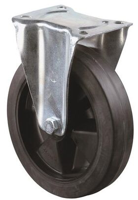 Bockrolle D.125mm Trgf.150kg VG Platte L115xB85mm BS ROLLEN