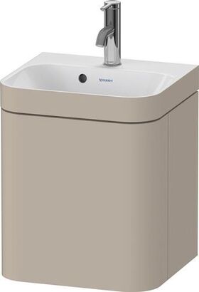 Duravit Waschtischset HAPPY D.2 PLUS Türansch li 400x360mm o HL ta seidenmatt