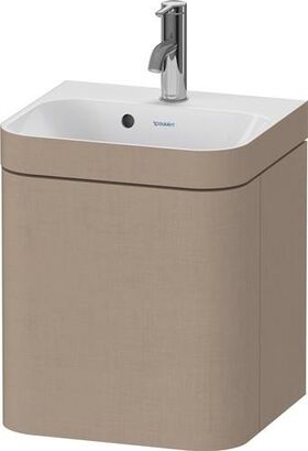 Duravit Waschtischset HAPPY D.2 PLUS Türansch li 400x360mm o Hahnloch leinen