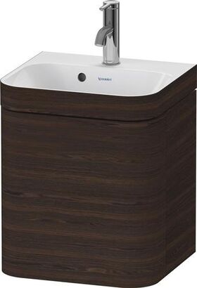 Duravit Waschtischset HAPPY D.2 PLUS Türansch re 400x360mm o HL NB gebürstet