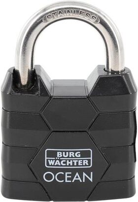 Zylindervorhangschloss 490 Ni 40 Schlosskörper-B.40mm MS versch.-schl. - VPE: 10