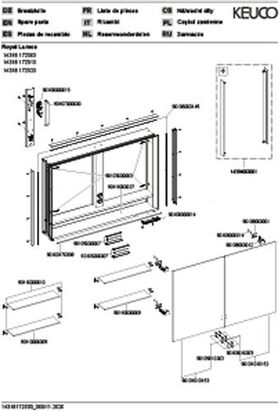 Keuco Spiegelschrank ROYAL LUMOS DALI 1050x735x165mm