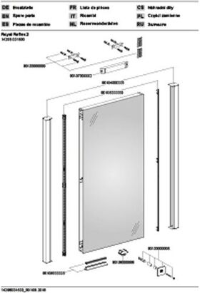 Keuco Lichtspiegel ROYAL REFLEX.2 500x927x42mm A++