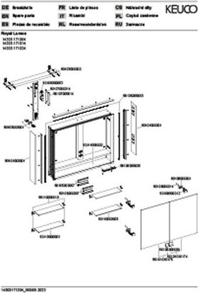 Keuco Spiegelschrank ROYAL LUMOS 900x735x165mm