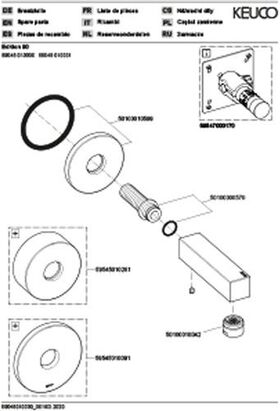 Keuco Wanneneinlauf EDITION 90 vc Ausldg 133mm KEUCO