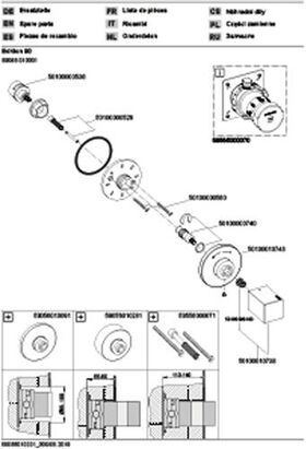 Keuco Umstellventil EDITION 90 UP für 2 Verbraucher vc KEUCO