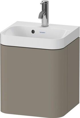 Duravit Waschtischset HAPPY D.2 PLUS 400x360mm e HL steingrau seidenmatt