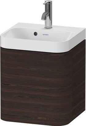 Duravit Waschtischset HAPPY D.2 PLUS 400x360mm e Hahnloch nussbaum gebürstet