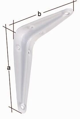Konsole L.350mm H.300mm STA weiß lack.Trgf.200kg GAH - VPE: 20