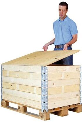 Deckel f.Holzaufsatzrahmen Maße 800x600x8mm 1/2 Euromaß m.IPPC-Stempel TRANSPAK - VPE: 5