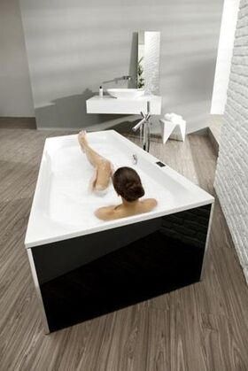 Hoesch Trapez-Badewanne THASOS 1750x1100x490mm re we