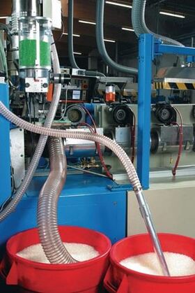 Förderschl.AIRDUC® PUR 351 FOOD ID 44-45mm AD 53mm L.10m Wandst.4mm Rl. - VPE: 10