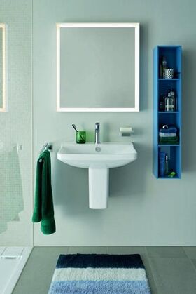 Duravit Waschtisch P3 Comforts m ÜL HLB 550x455mm 1 Hahnloch weiß