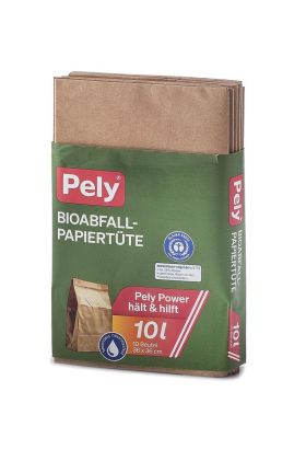 PELY  PELY Bio Papiertüten 10l 10erP - 10 VPE