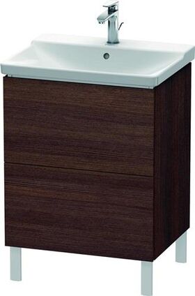 Duravit Waschtischunterbau L-CUBE 620x481x709mm kastanie dunkel