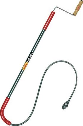 WC-Reinigungsgerät WC100 Länge 90 cm Wellen-Ø 11 mm Spiralen-Ø 11 mm Krallen-Ø 30 mm Drahtstärke Ø 2,5 mm einlagig CABERE