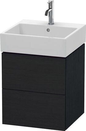 Duravit Waschtischunterbau L-CUBE 544x484x459mm eiche schwarz