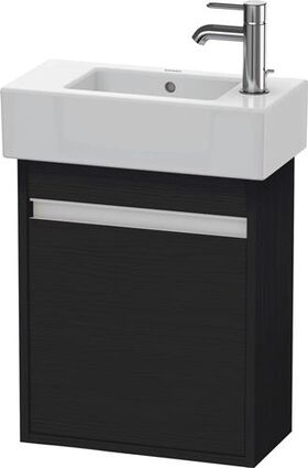 Duravit Waschtischunterbau Ketho 225x450x550mm Ans links eiche schwarz
