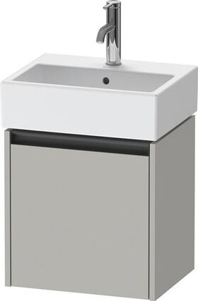 Duravit Waschtischunterbau Ketho.2 434x440x338mm TA links betongrau matt