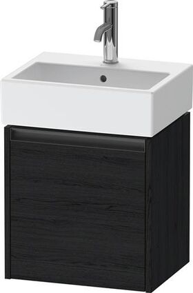 Duravit Waschtischunterbau Ketho.2 434x440x338mm TA links eiche schwarz