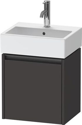 Duravit Waschtischunterbau Ketho.2 434x440x338mm TA links graphit supermatt