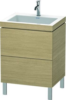 Duravit Waschtischunterbau L-CUBE m WT Vero Air 698x600x480mm 1 HL eur. Ei