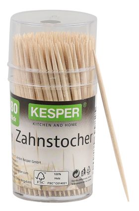 KESPER  Zahnstocher Birke FSC 180 St - 12 VPE