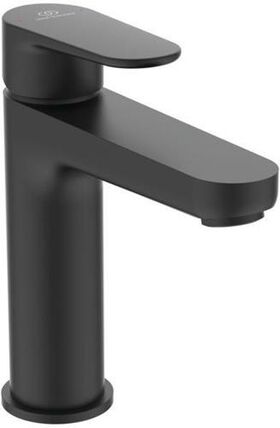 IDS Waschtischarmatur CERAFINE O Ausldg 125mm o Ablaufgarnitur Silk Black IDEAL STANDARD