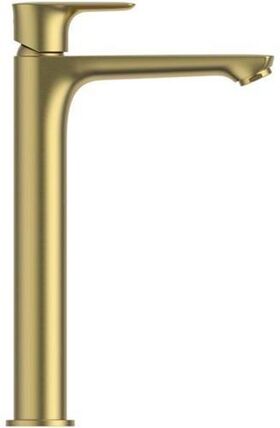 IDS Waschtischarmatur CONNECT AIR verl. So o Ablaufgarnitur brushed gold IDEAL STANDARD