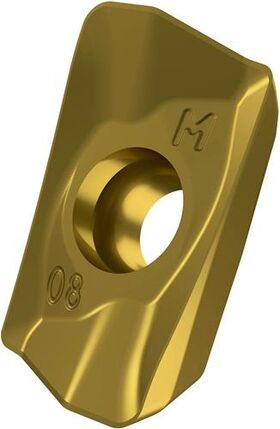 Fräswendeschneidplatte ISO ADMX 11T302SR-M:M8330 D.2,9mm PVD beschichtet Gold - VPE: 10