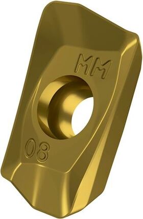 Fräswendeschneidplatte ISO ADMX 11T312SR-MM:M6330 D.2,9mm PVD beschichtet Gold - VPE: 10