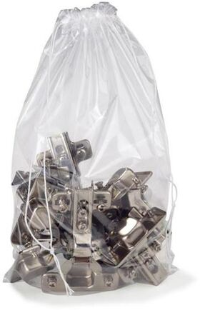 Kordelzugbeutel Maße 250x400mm Stärke 50µ PE transparent TRANSPAK - VPE: 1000