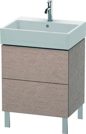 Duravit Waschtischunterbau L-CUBE 582x584x459mm eiche kaschmir