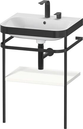 Duravit WTU HAPPY D.2 PLUS 575x490mm m Metallkon 2 HL we seidenmatt