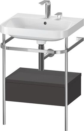 Duravit WTU HAPPY D.2 PLUS 575x490mm m Metallkon 2 HL gra supermatt