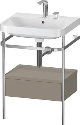 Duravit WTU HAPPY D.2 PLUS 575x490mm m Metallkon 2 HL Steingr sdm