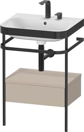 Duravit WTU HAPPY D.2 PLUS 575x490mm m Metallkon 2 HL ta seidenmatt