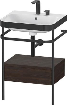 Duravit WTU HAPPY D.2 PLUS 575x490mm m Metallkon 2 HL NB gebürstet